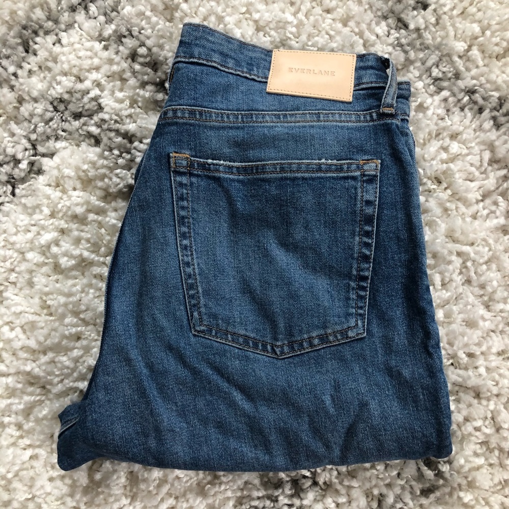 Everlane high rise straight jean
